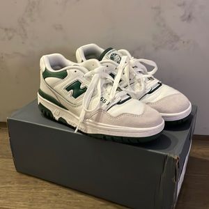 New Balance 550 Green and White Sneaker